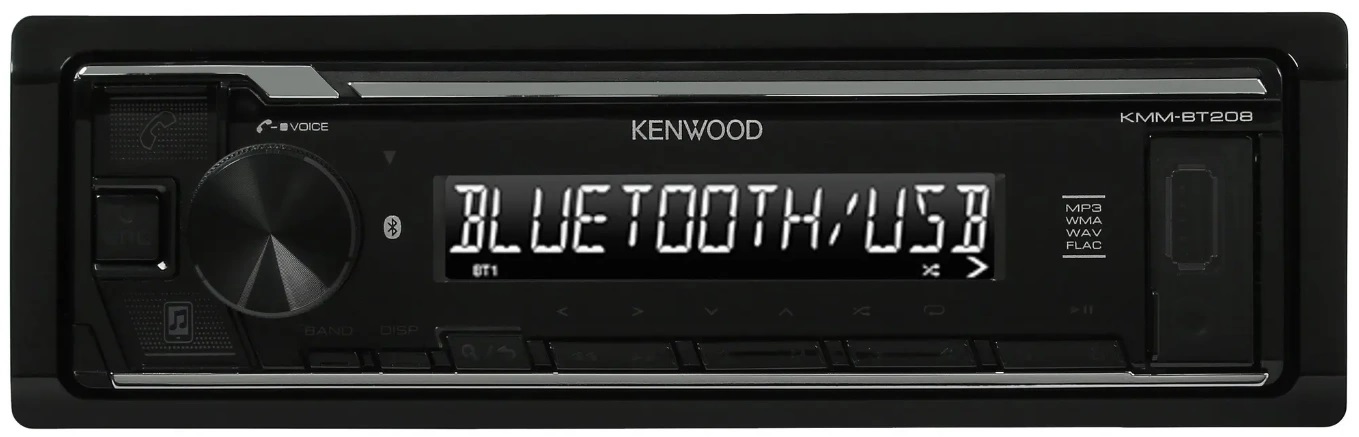 1-DIN USB/SD-ресиверы (без CD) Kenwood KMM-BT208 