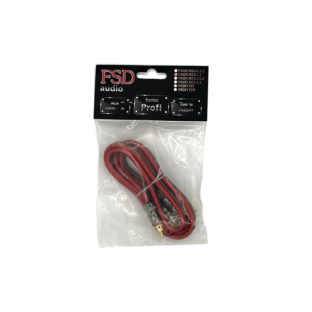 Кабели межблочные (RCA), AUX, HDMI, RCA разъёмы FSD audio PROFI RCA - 1.2 