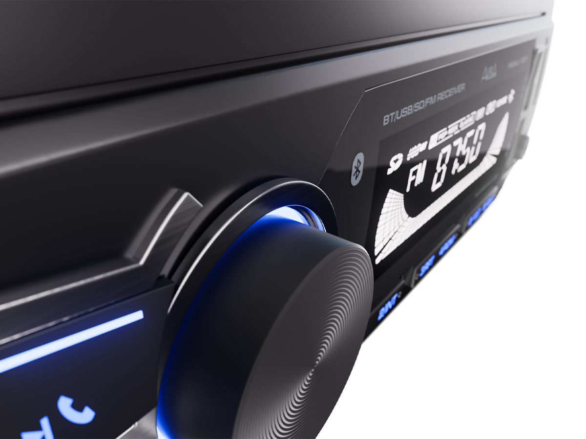 1-DIN USB/SD-ресиверы (без CD) AurA FIREBALL-102BT 