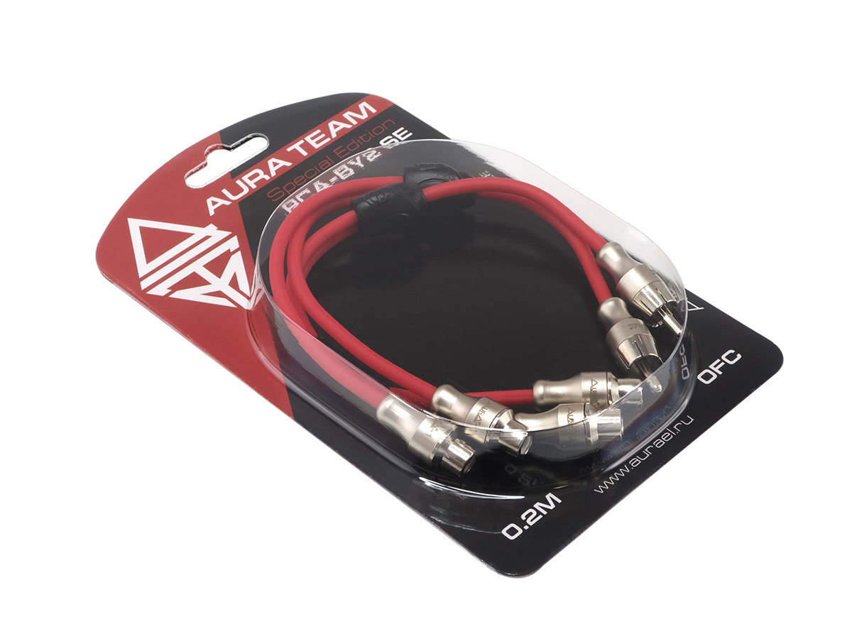Кабели межблочные (RCA), AUX, HDMI, RCA разъёмы AurA RCA-BY2 SE 