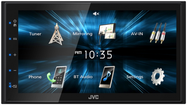 2-DIN Медиа-ресиверы со встроенным ЖК-экраном (без DVD) JVC KW-M150BT 