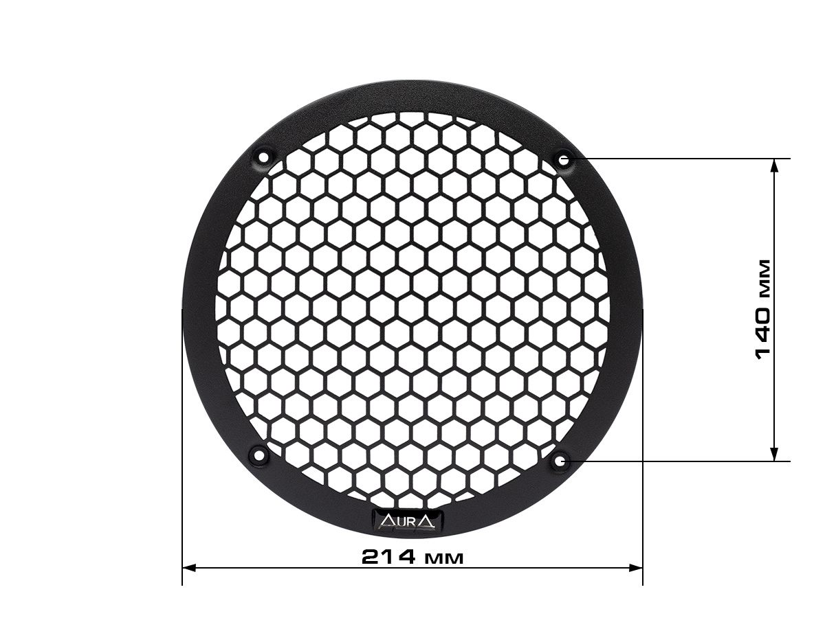 Решетки (сетки) для динамиков. Крепеж для динамиков. AurA WGM-3508 