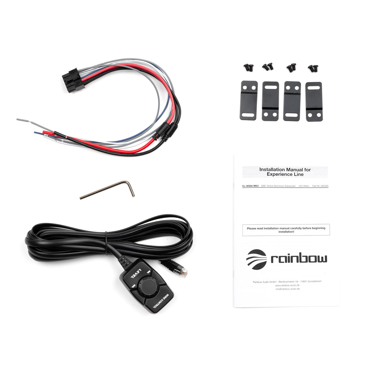 Cабвуферы корпусные активные Rainbow EL-W68A MK2 