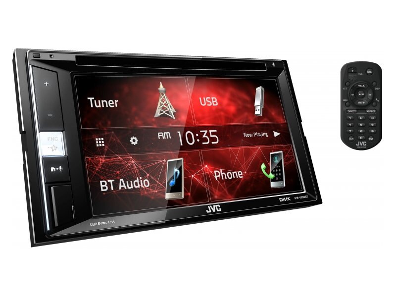 2-DIN Медиа-ресиверы со встроенным ЖК-экраном (без DVD) JVC KW-V250BTM DSP 