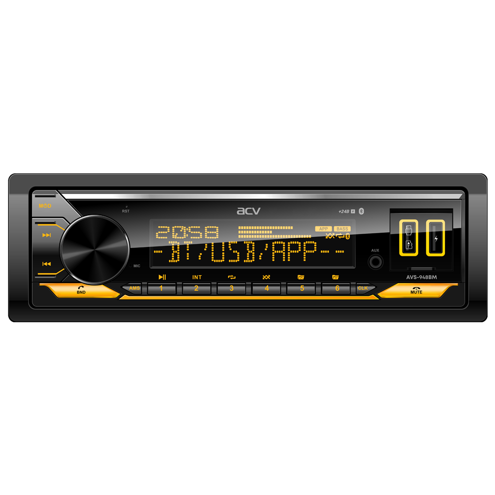 1-DIN USB/SD-ресиверы (без CD) ACV AVS-948BM 
