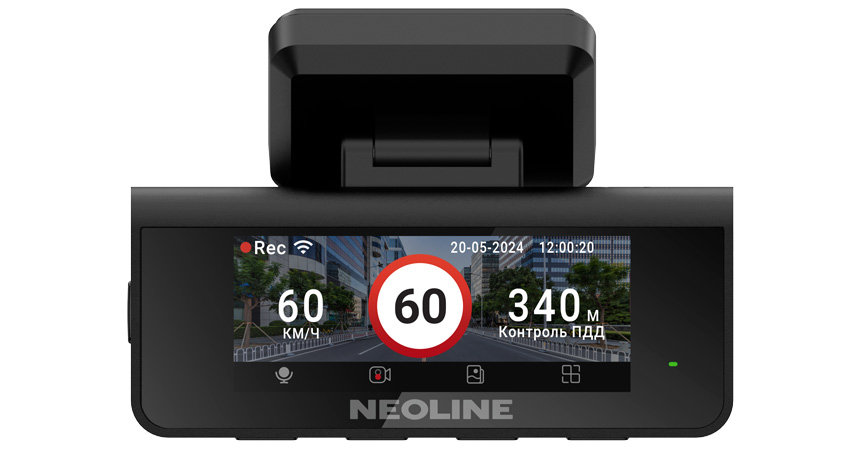 Видеорегистраторы с 2 камерами и более, спортивные камеры: Neoline Argus 4K Dual