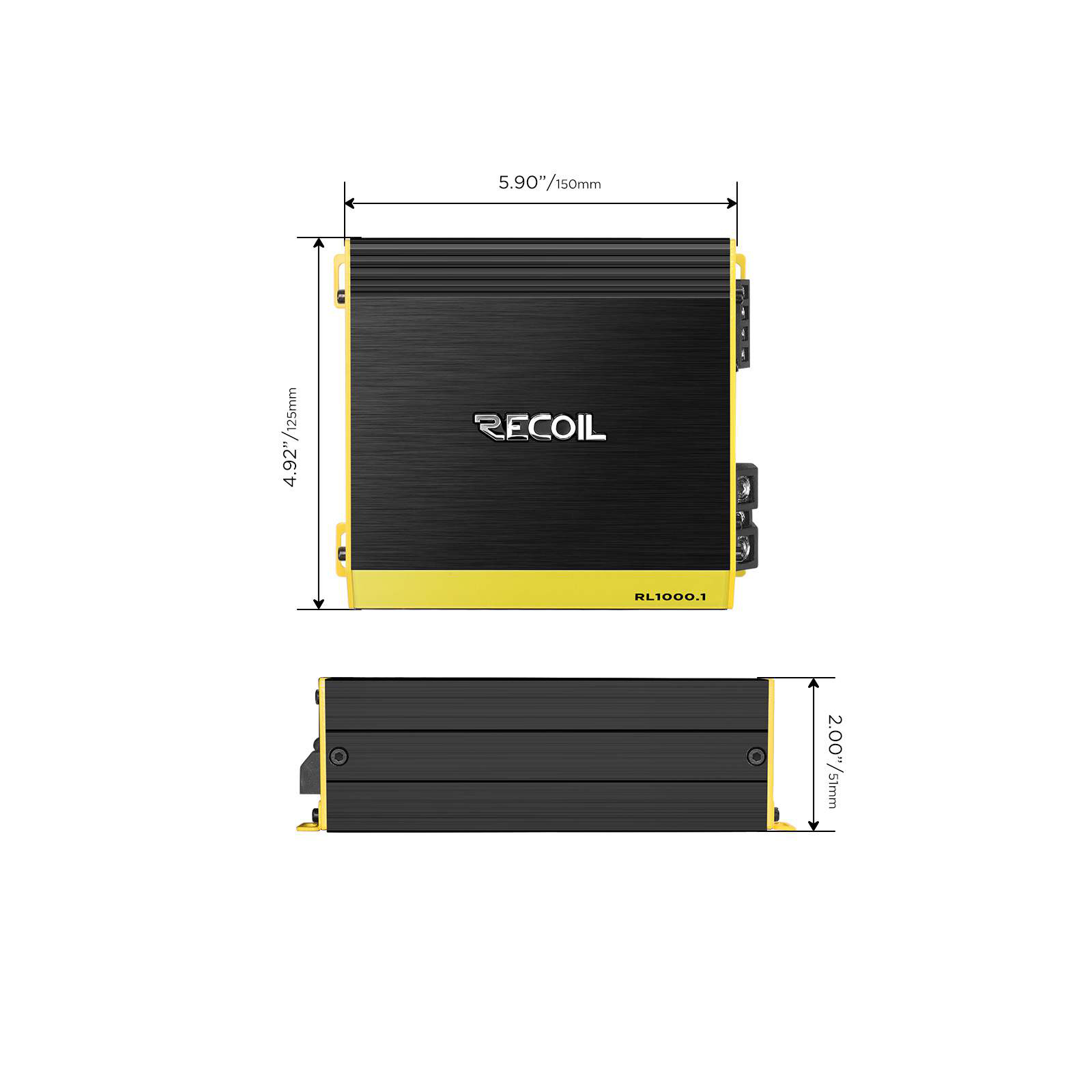 Одноканальные усилители Recoil RL1000.1 