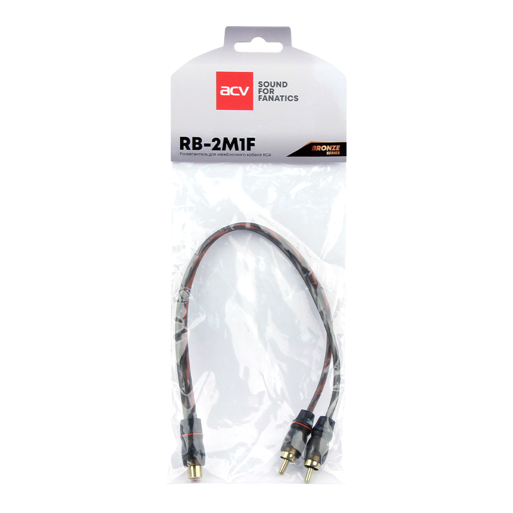 Кабели межблочные (RCA), AUX, HDMI, RCA разъёмы ACV RB-2M1F 