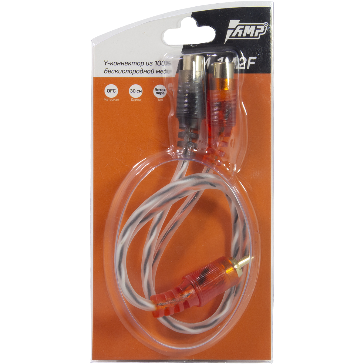 Кабели межблочные (RCA), AUX, HDMI, RCA разъёмы AMP M-1M2F 