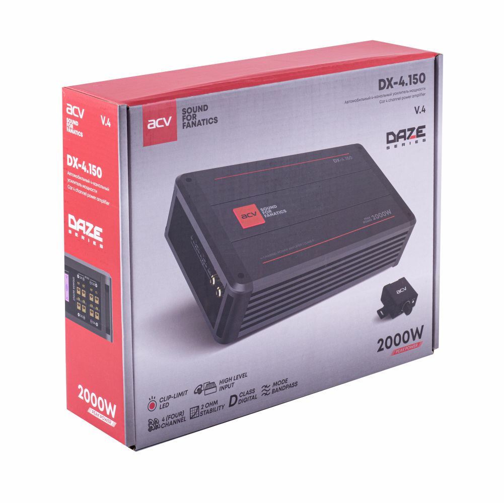 Четырёхканальные усилители ACV DX-4.150 V4 