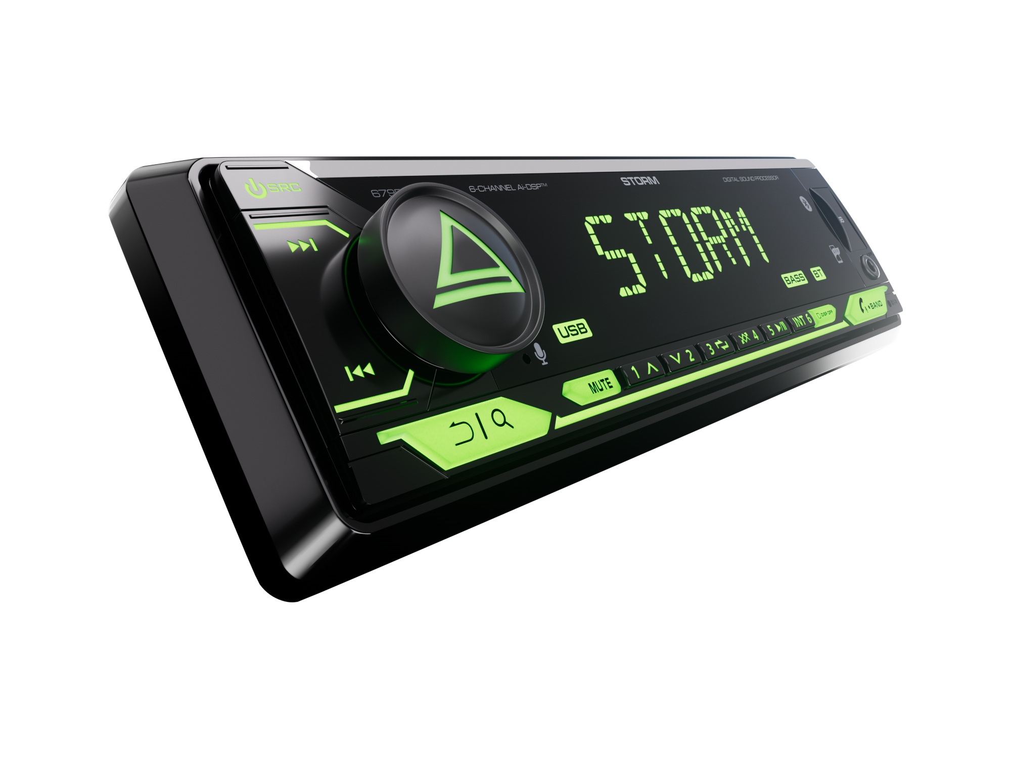 1-DIN USB/SD-ресиверы (без CD) AurA STORM-679DSP 