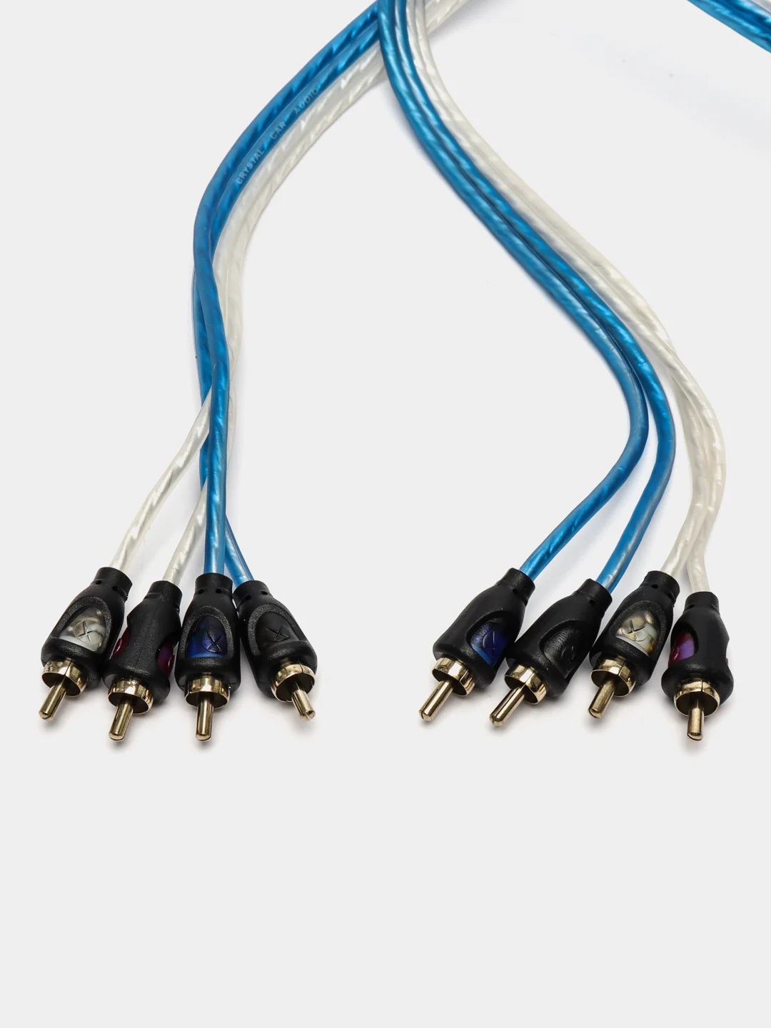 Кабели межблочные (RCA), AUX, HDMI, RCA разъёмы Crystal Car Audio BASE 4RCA-5 