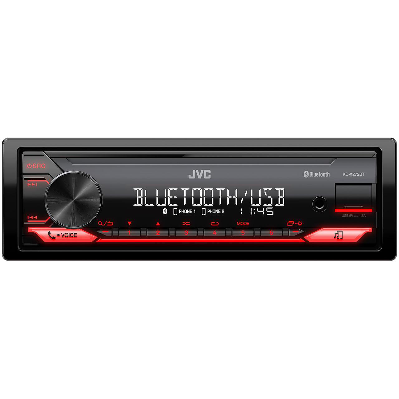 1-DIN USB/SD-ресиверы (без CD) JVC KD-X272BT 