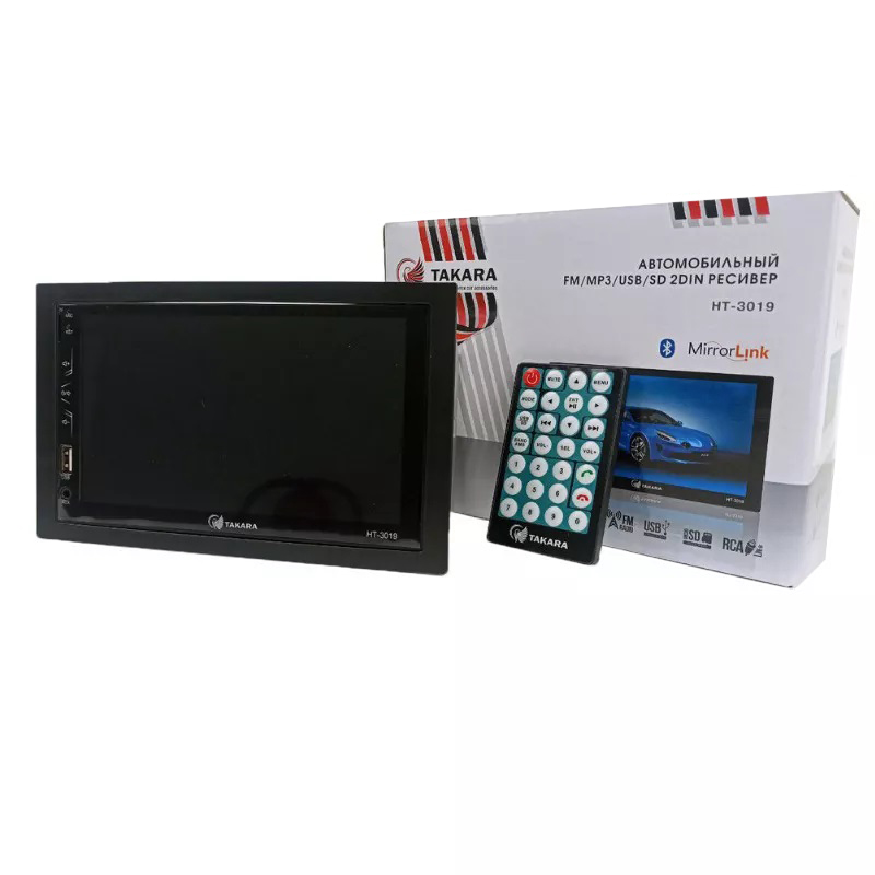 2-DIN Медиа-ресиверы со встроенным ЖК-экраном (без DVD) TAKARA HT-3019 