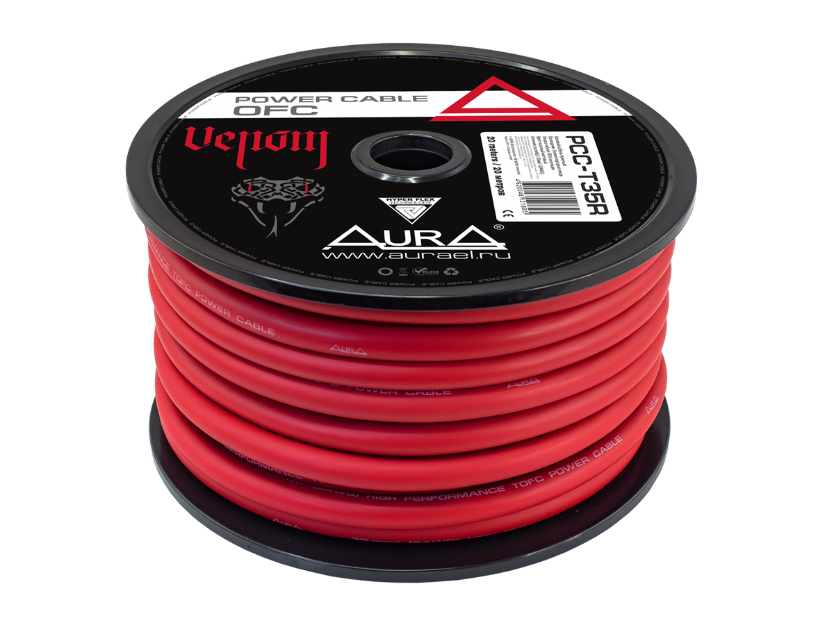 Кабели силовые, разъемы. Крепеж для кабеля. AurA PCC-T35R 