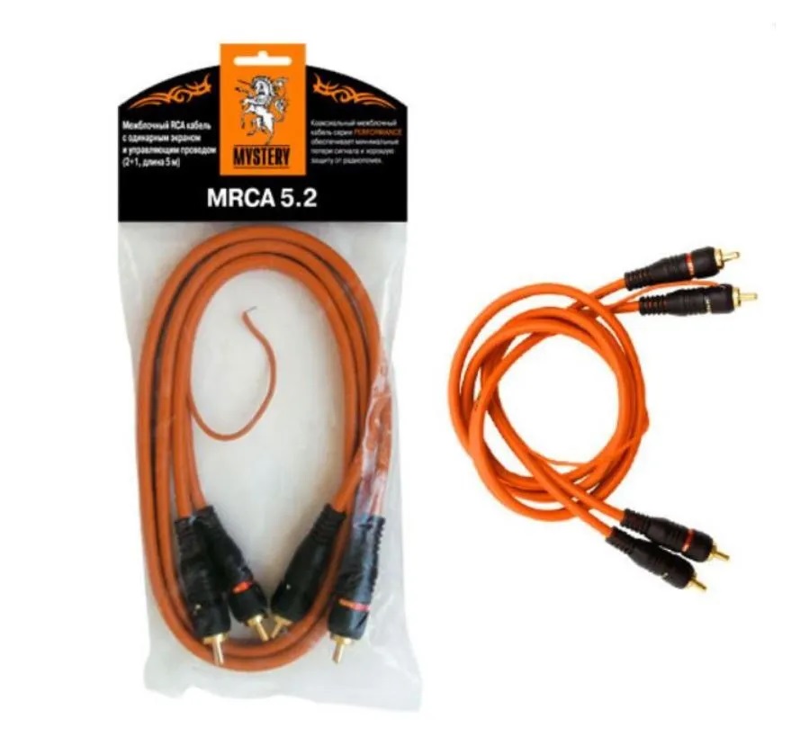 Кабели межблочные (RCA), AUX, HDMI, RCA разъёмы Mystery MRCA 5.2 
