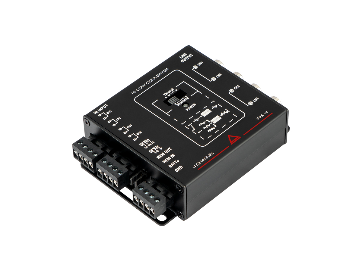 Интерфейсы для подключения усилителей AurA RHL-4 