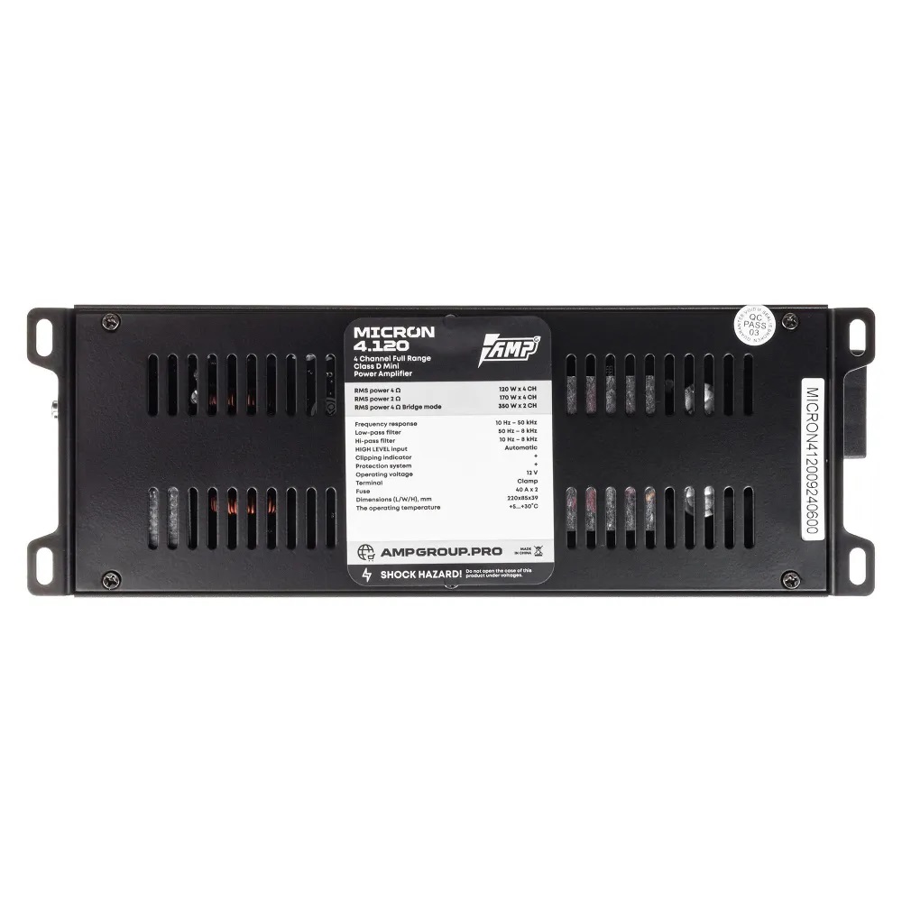 Четырёхканальные усилители AMP MICRON 4.120 