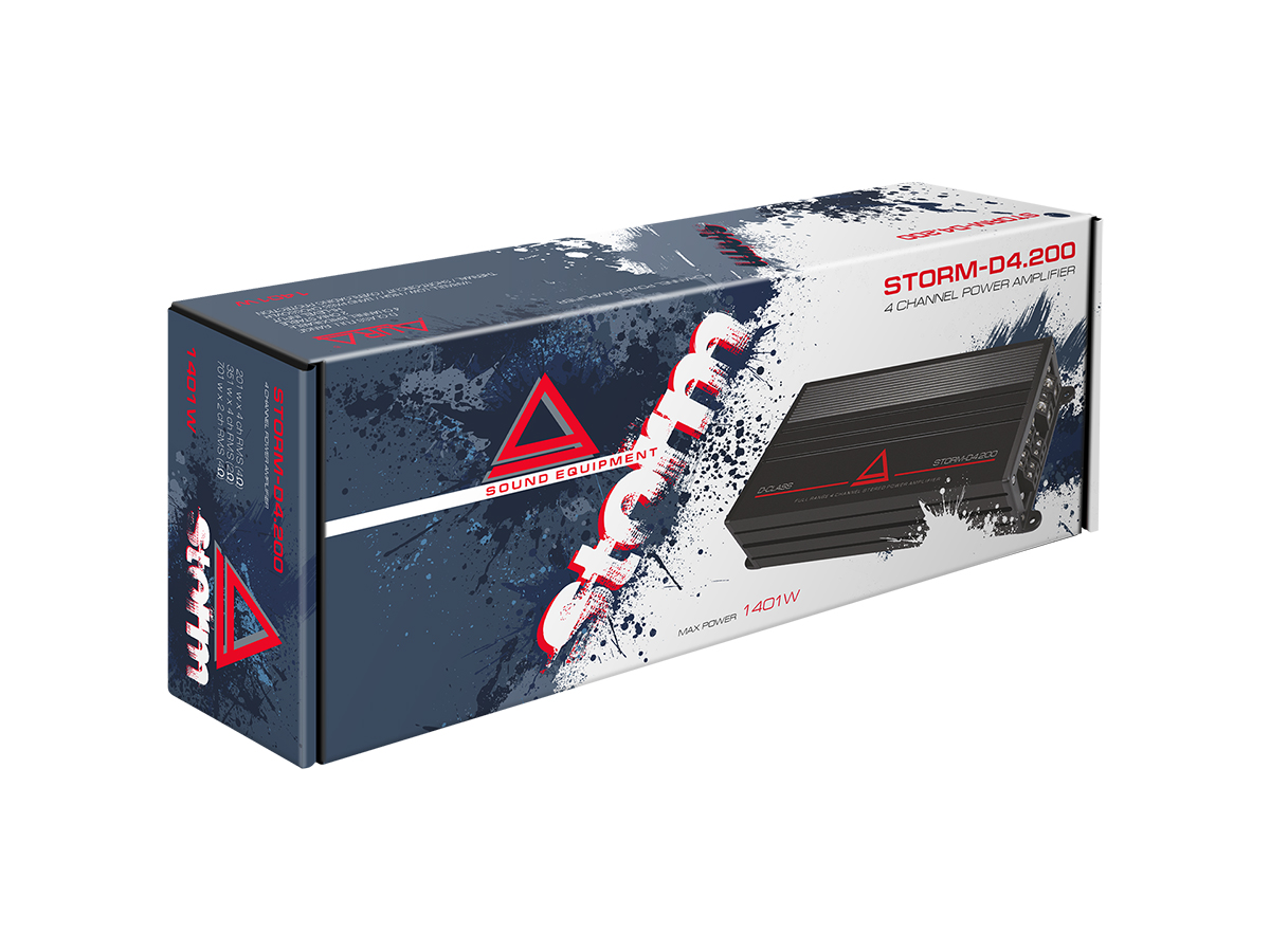 Четырёхканальные усилители AurA STORM-D4.200 