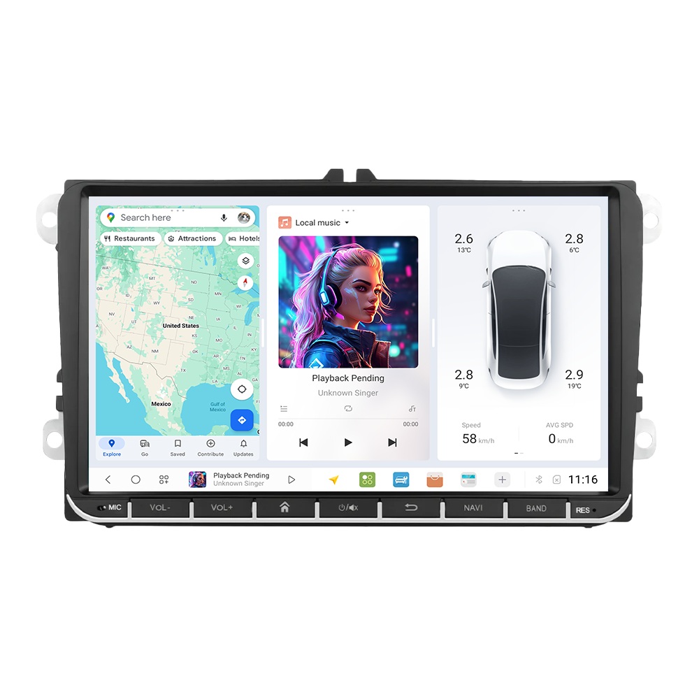 Планшеты 9"/10"/12" DUDU Dudu3 VW/Skoda 9" 4-64 