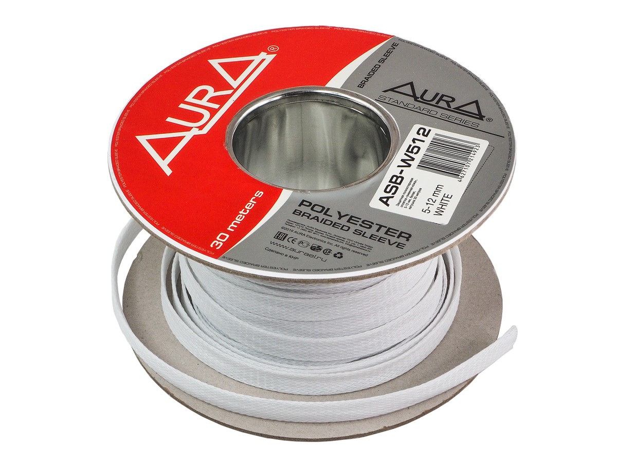 Полиэстеровый рукав (змеиная кожа) AurA ASB-512 WHITE 