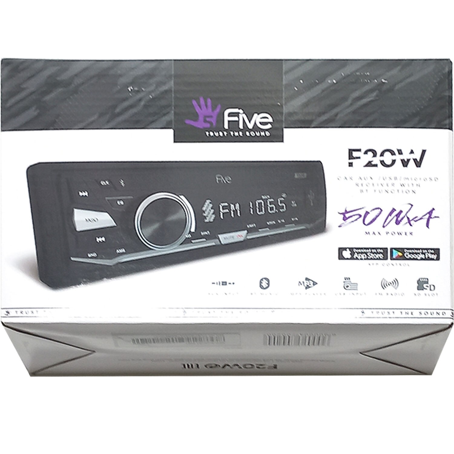 1-DIN USB/SD-ресиверы (без CD) FIVE F20W 