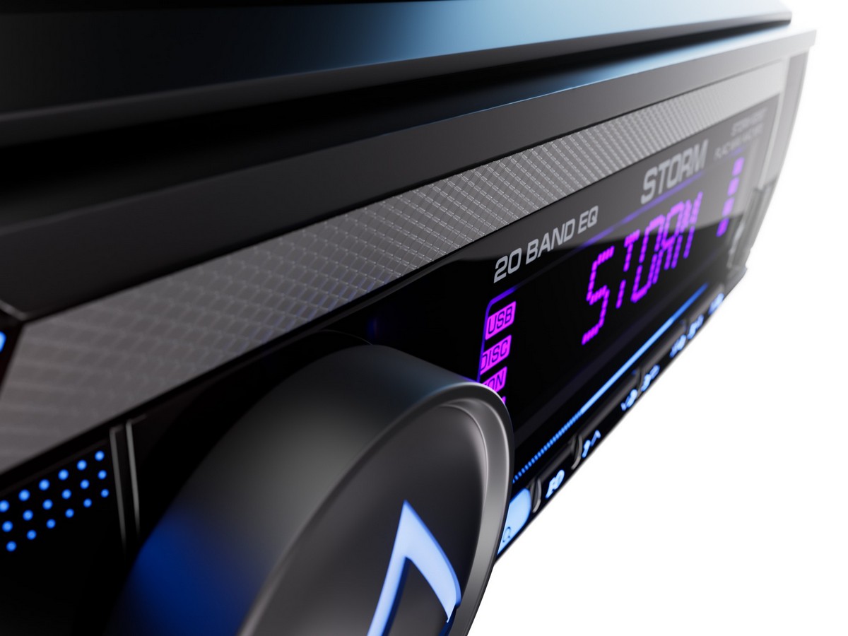 1-DIN USB/SD-ресиверы (без CD) AurA STORM-525BT 