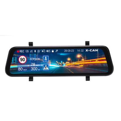 Зеркала с видеорегистраторами X-CAN Mirror City GPS WiFi Duo
