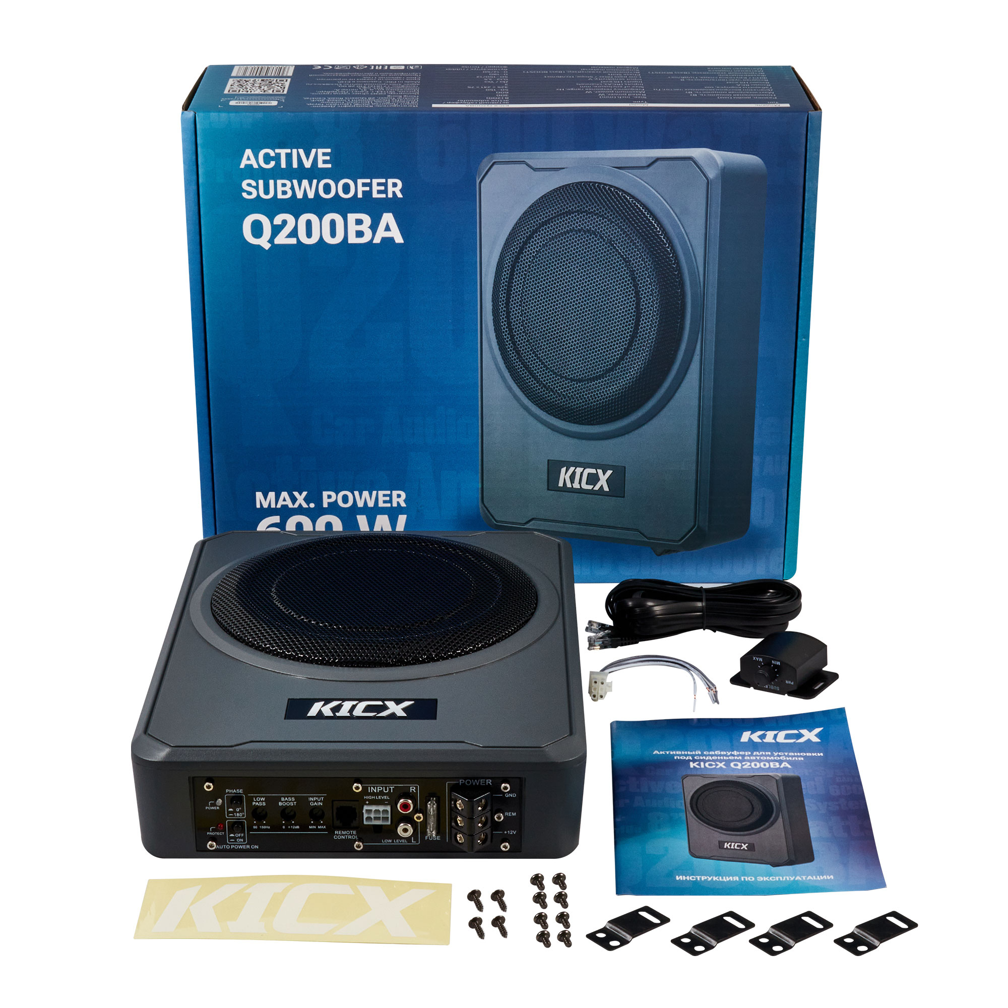 Cабвуферы корпусные активные KICX Q200BA 