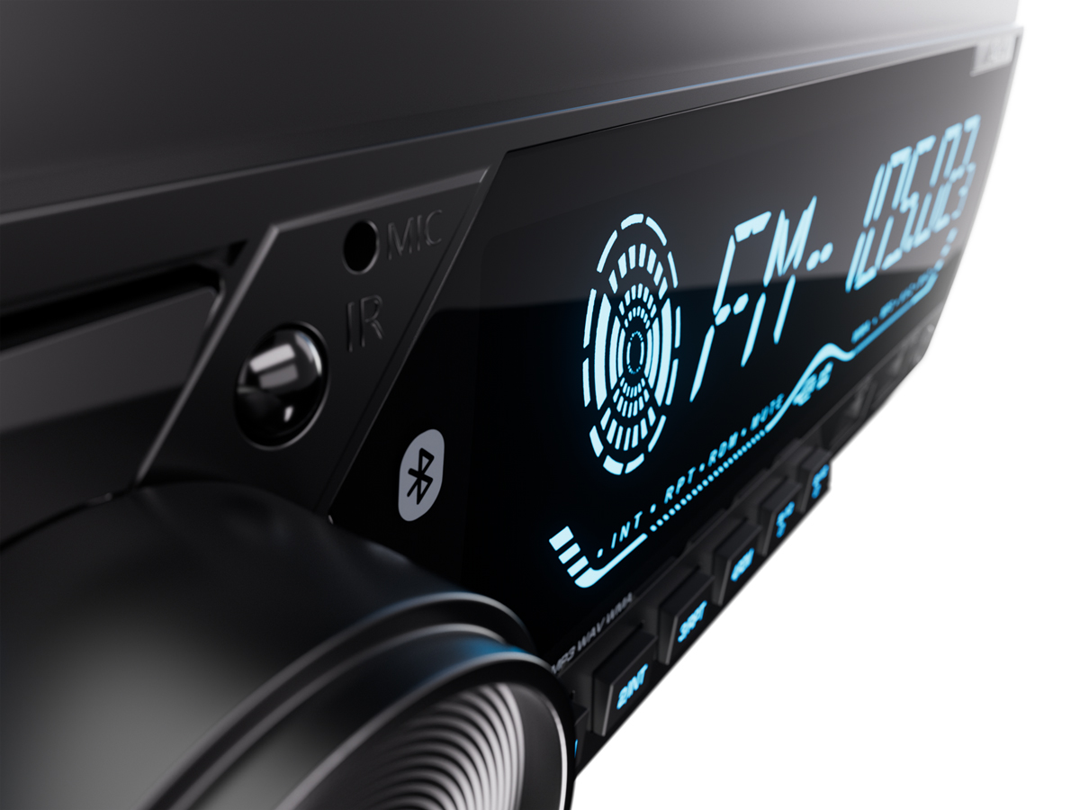 1-DIN USB/SD-ресиверы (без CD) AurA FIREBALL-440BT 