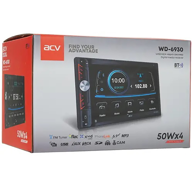2-DIN Медиа-ресиверы со встроенным ЖК-экраном (без DVD) ACV WD-6930 