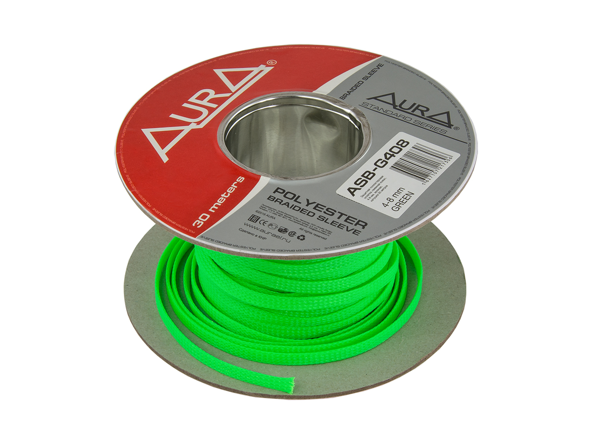 Полиэстеровый рукав (змеиная кожа) AurA ASB-408 GREEN 