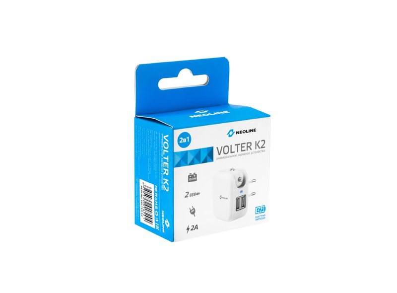 Зарядные устройства для смартфонов, Кабели Neoline Volter K2 Combo 