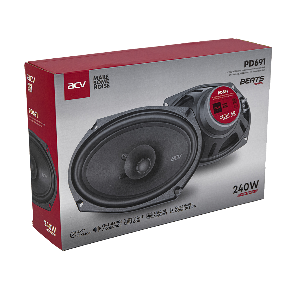 Акустика автомобильная ACV PD-691BEATS 