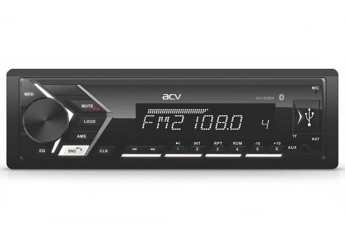 1-DIN USB/SD-ресиверы (без CD) ACV AVS-814BW 