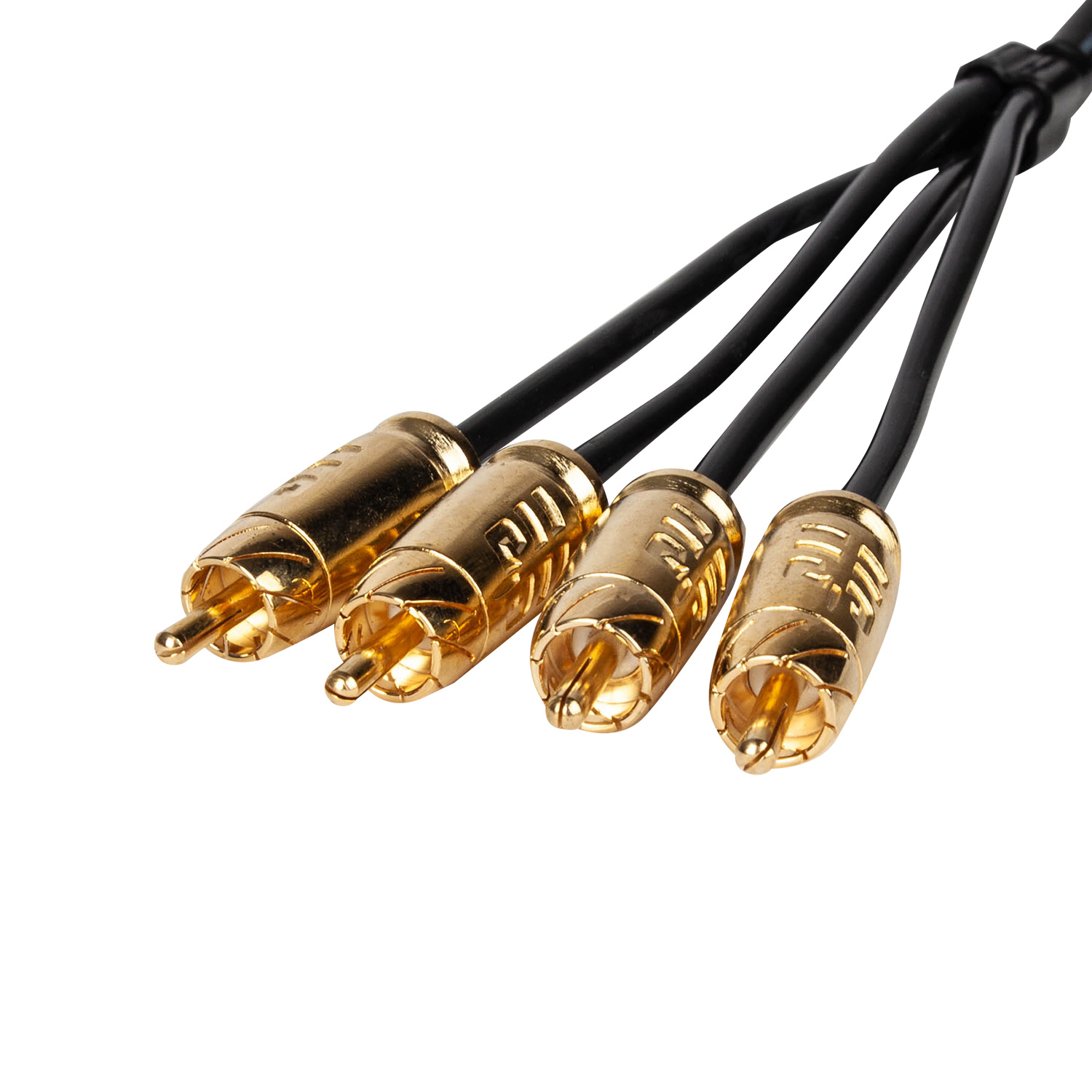 Кабели межблочные (RCA), AUX, HDMI, RCA разъёмы KICX Headshot RCA-44-5-SS 