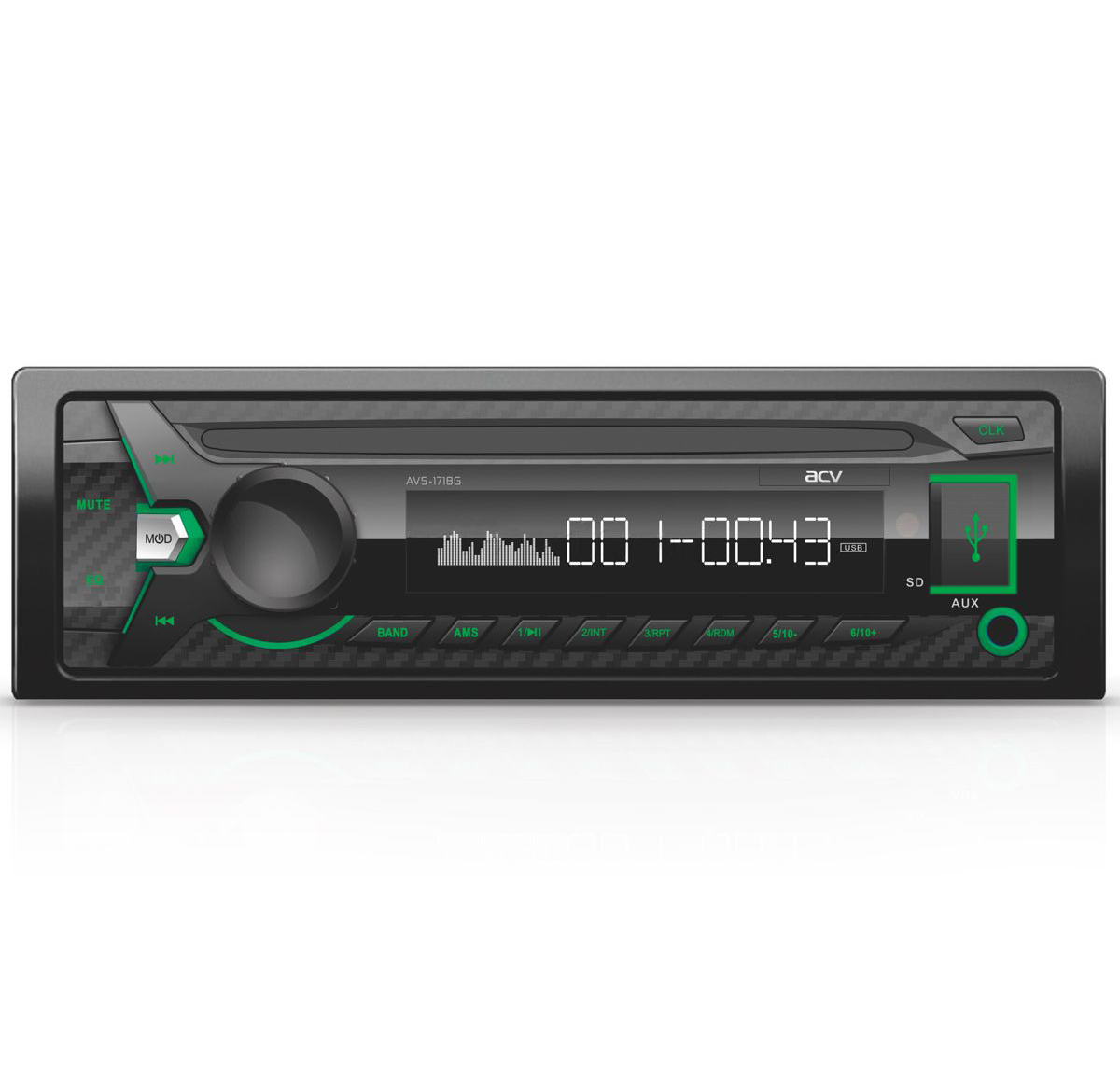 1-DIN USB/SD-ресиверы (без CD) ACV AVS-1718G 