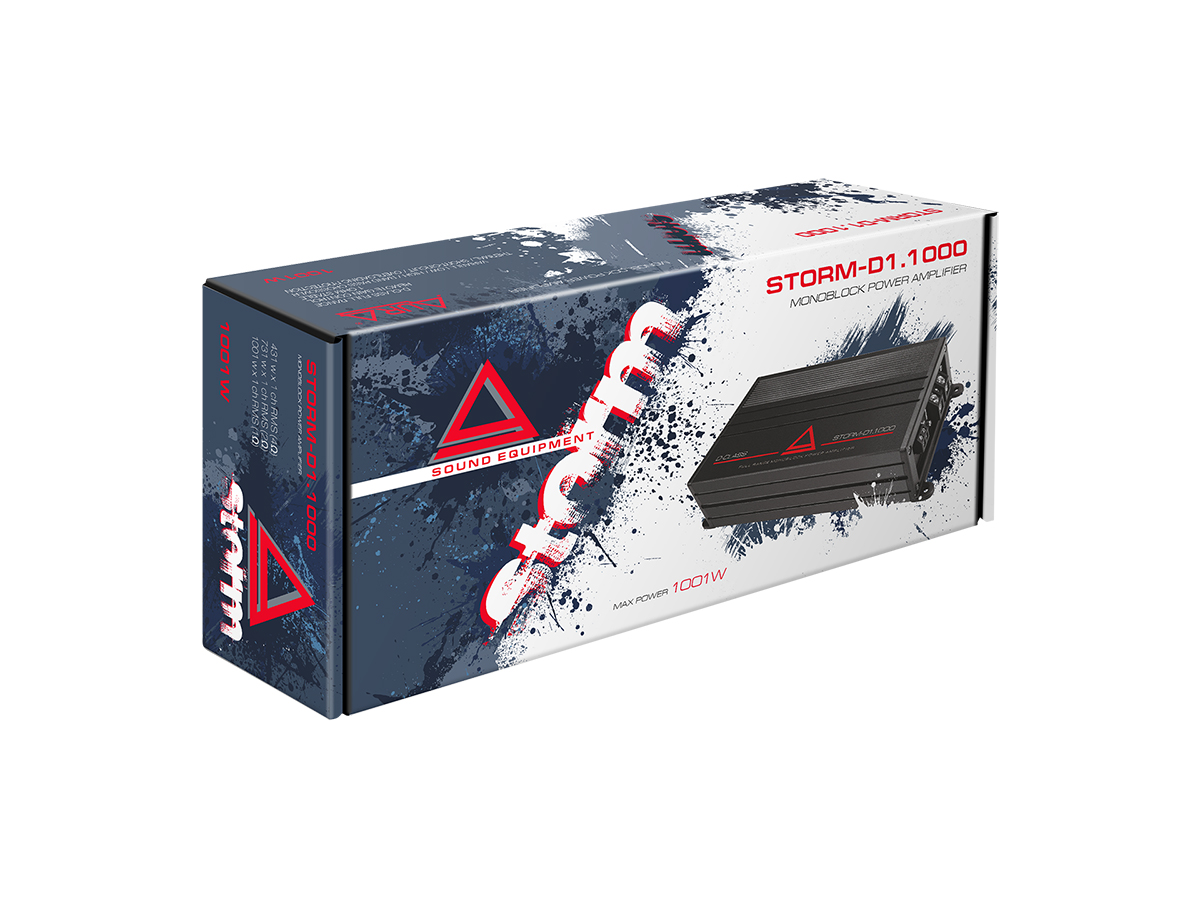 Одноканальные усилители AurA STORM-D1.1000 