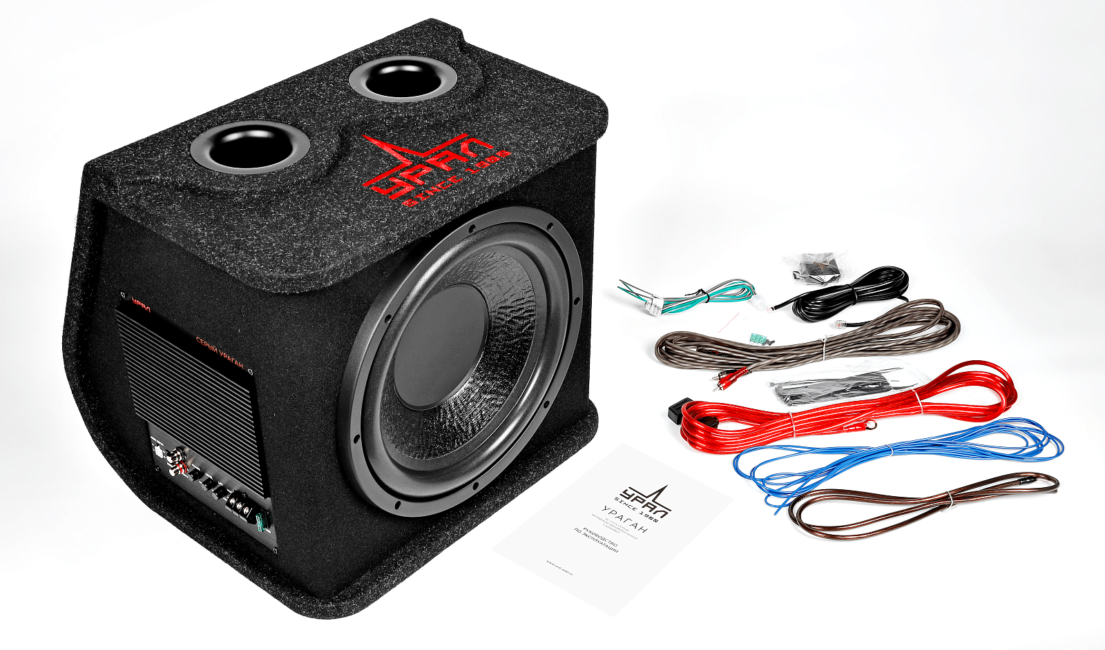 Cабвуферы корпусные активные Ural УРАЛ АС-У12А СЕРЫЙ 