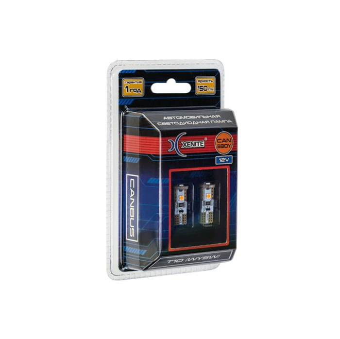 XENITE T10 W5W CAN330Y ЖЕЛТАЯ