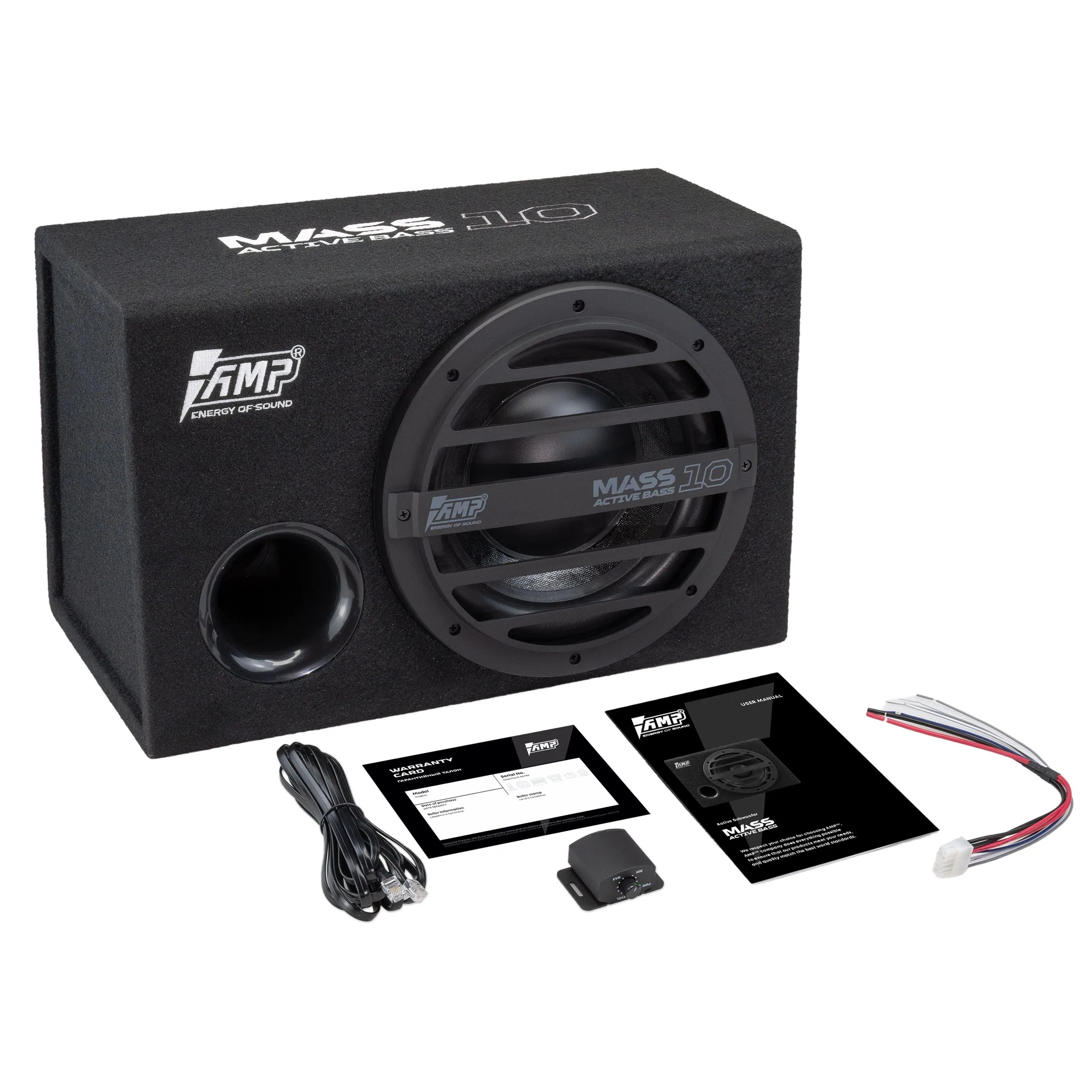 Cабвуферы корпусные активные AMP MASS ACTIVE BASS 10 