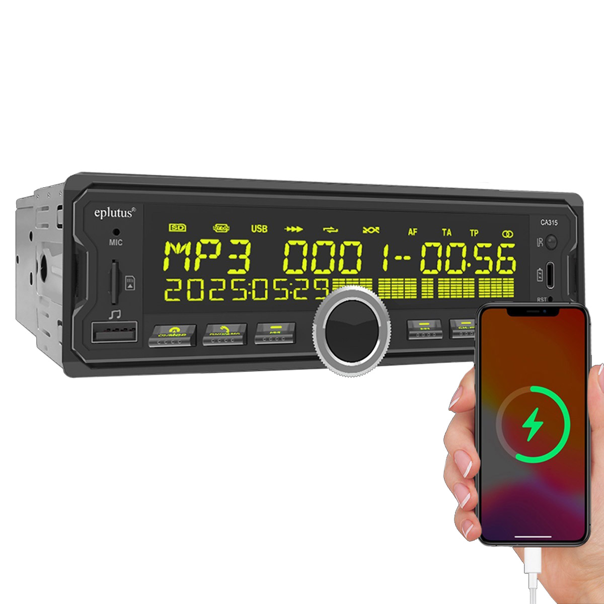 1-DIN USB/SD-ресиверы (без CD) Eplutus CA315 