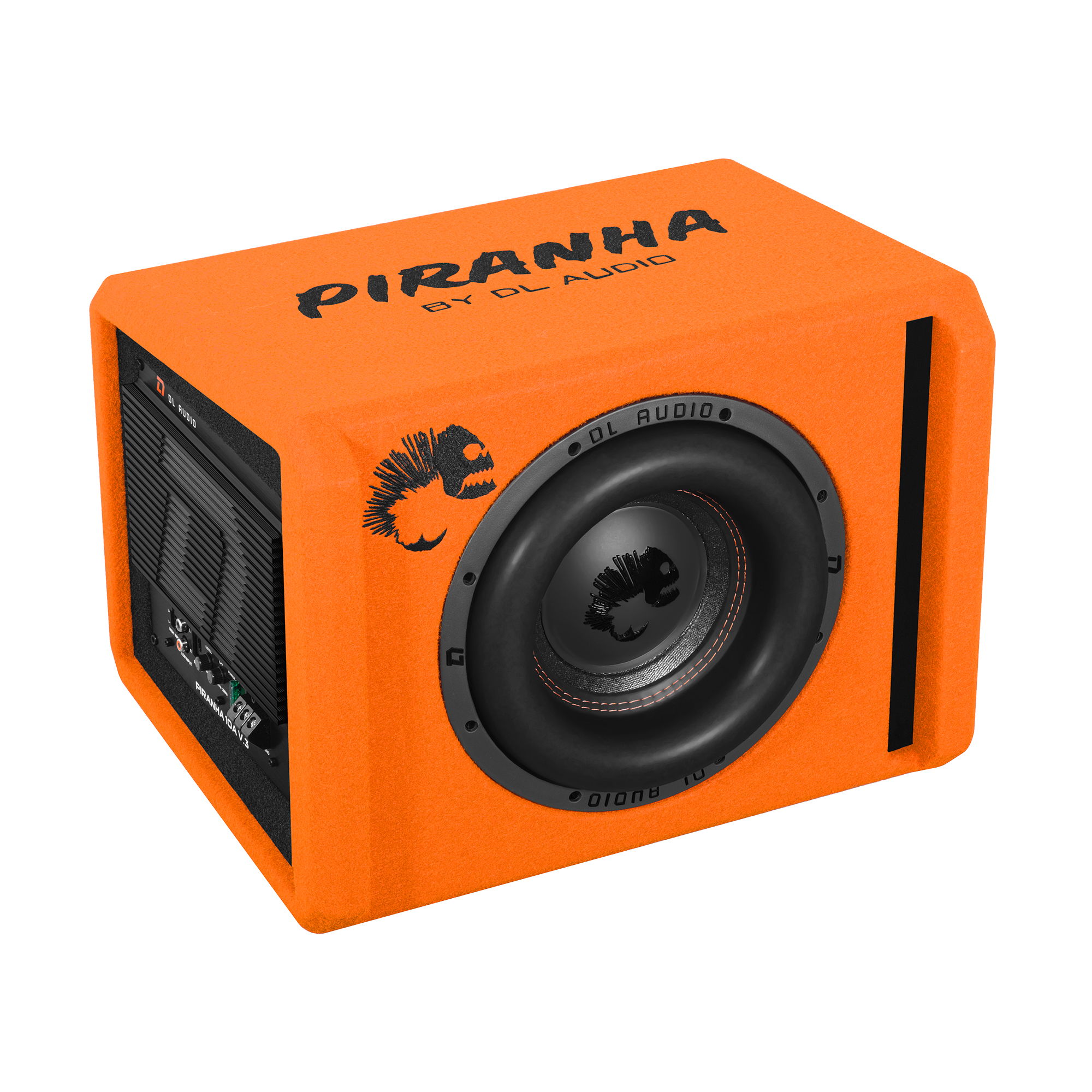 Cабвуферы корпусные активные DL Audio Piranha 10A V3 Orange 