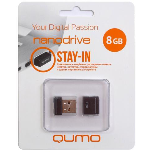 USB флэш-накопители Qumo USB 8GB NANO