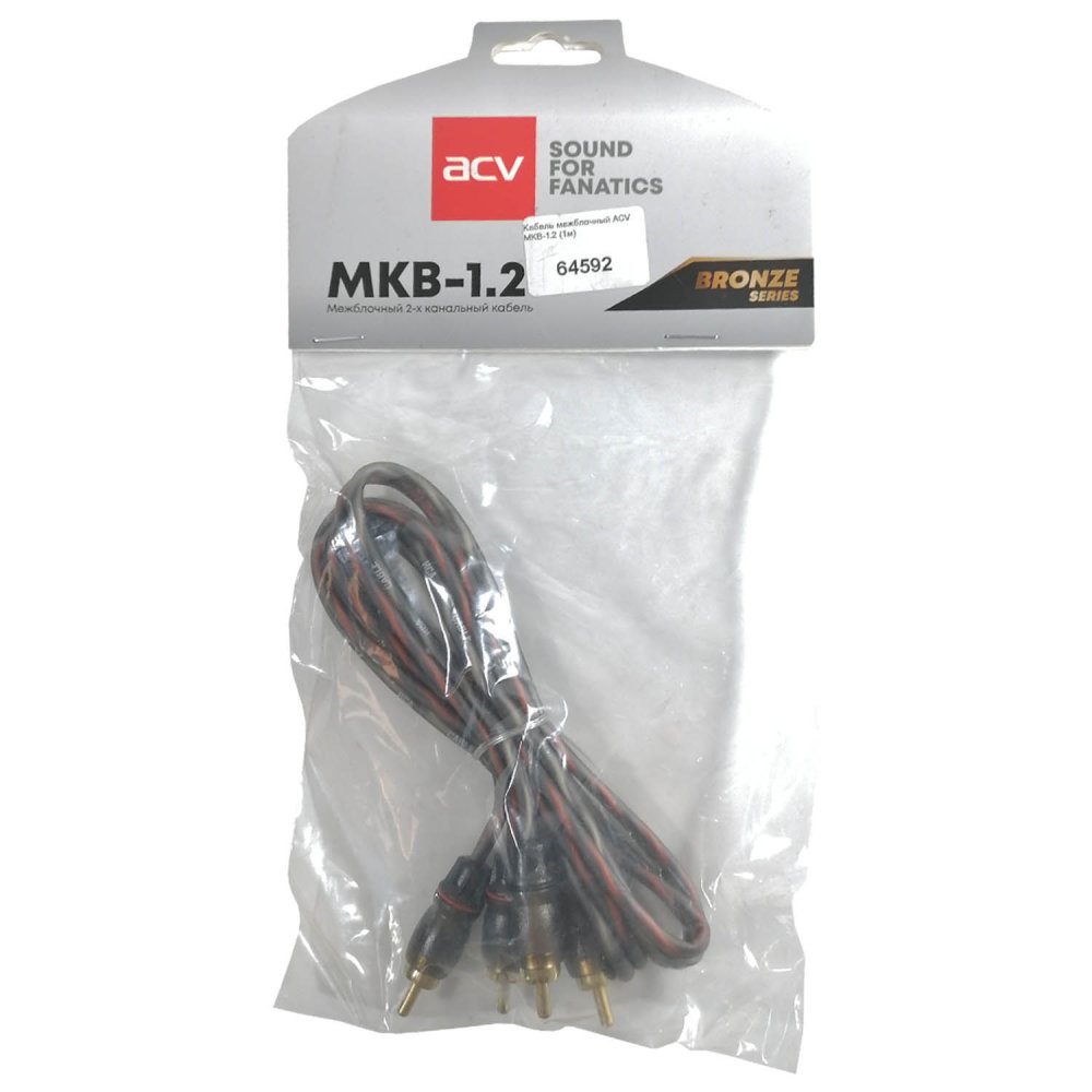 Кабели межблочные (RCA), AUX, HDMI, RCA разъёмы ACV MKB-1.2 