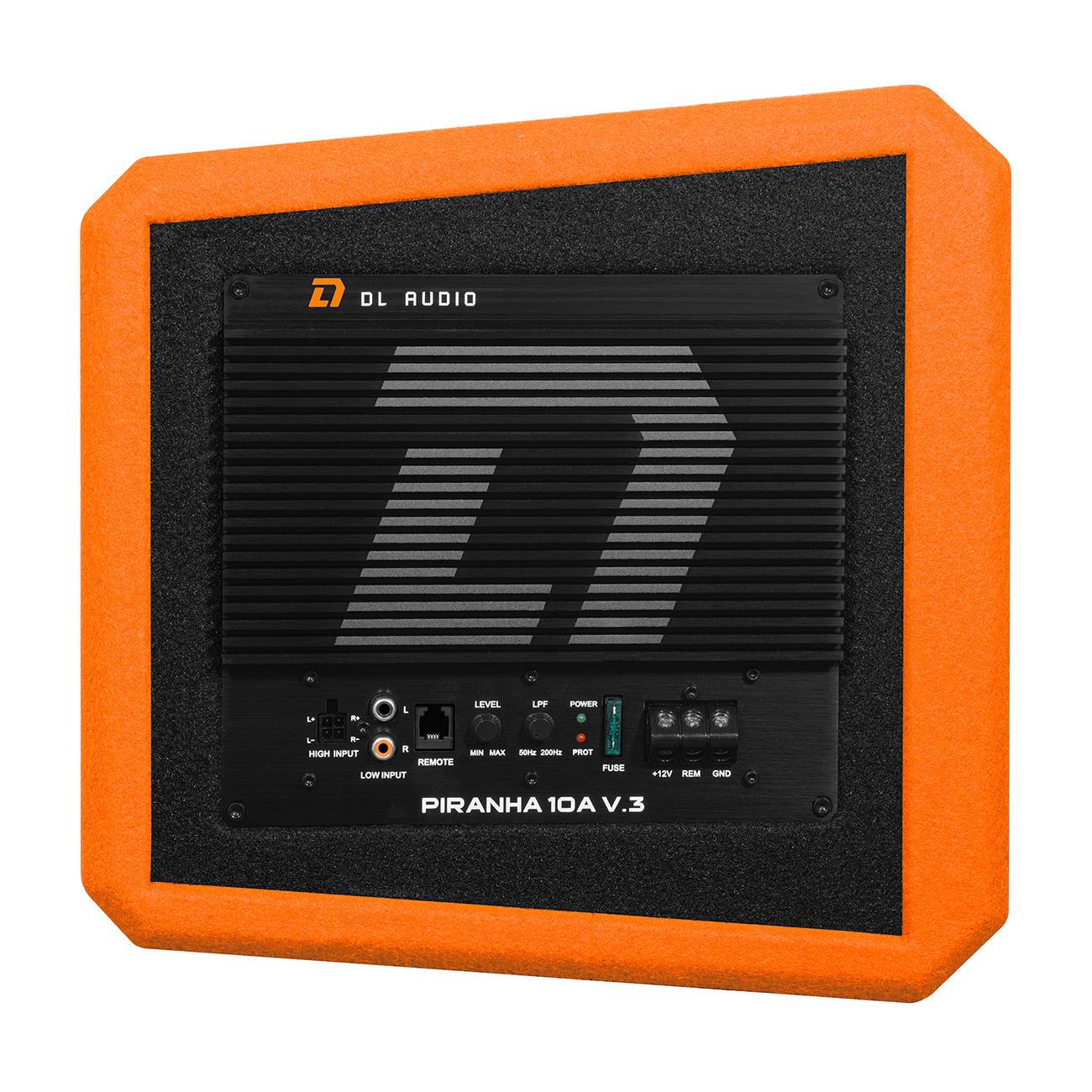 Cабвуферы корпусные активные DL Audio Piranha 10A V3 Orange 