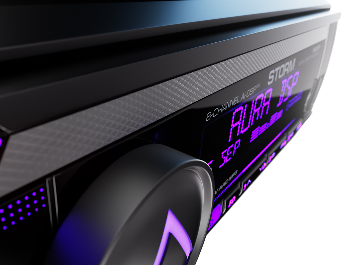 1-DIN USB/SD-ресиверы (без CD) AurA STORM-866DSP 