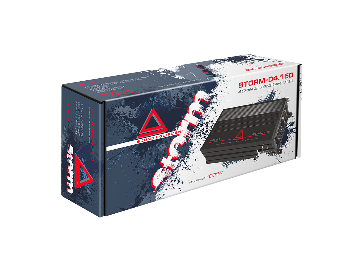 Четырёхканальные усилители AurA STORM-D4.150 