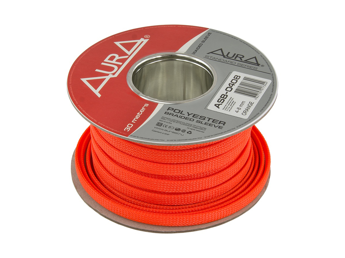 Полиэстеровый рукав (змеиная кожа) AurA ASB-408 ORANGE 
