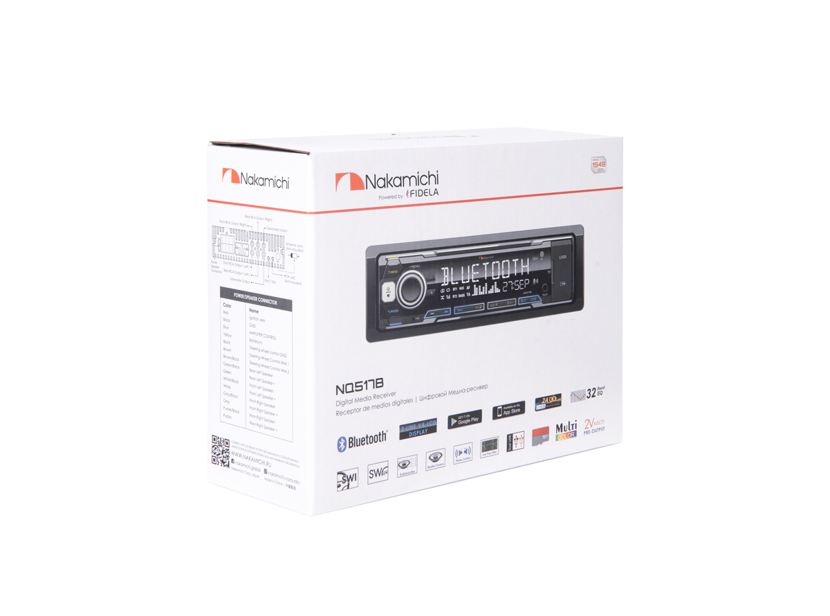 1-DIN USB/SD-ресиверы (без CD) Nakamichi NQ517B 
